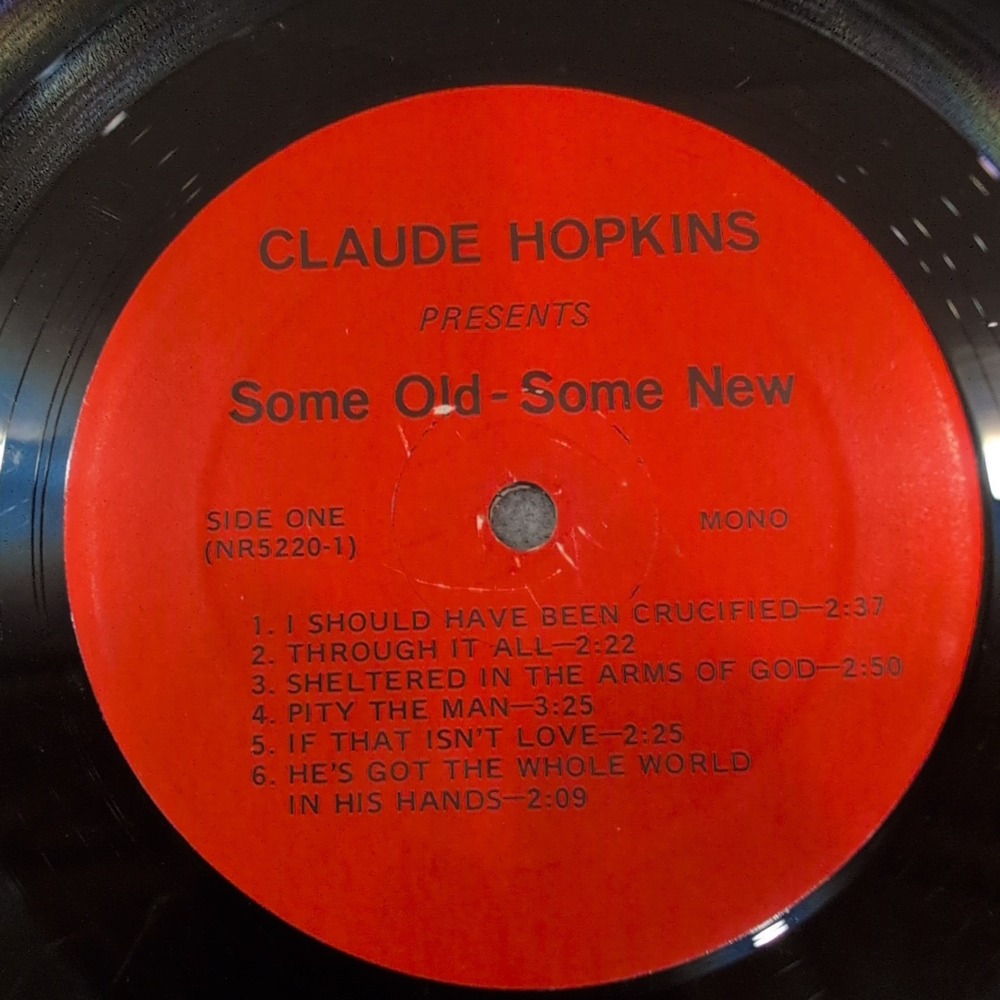 Claude Hopkins Some Old Some New Gospel Vinyl LP NR5220 Mono Record - Picture 3 of 6